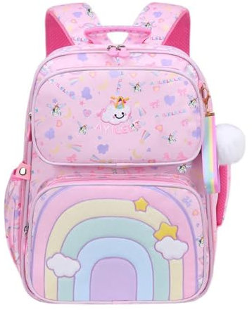 HANXIUCAO Sac à dos d'école, grande capacité, imperméable, avec compartiment pour ordinateur portable, pour filles et adolescentes