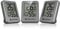 Bresser 3er Set Thermometer Hygrometer - Digitales Raumthermometer Kontrolle Innenraum Luftfeuchtigkeit, Kühlschrankgeeignet, Wandmontage Magnet, Schimmelvorbeugung - Indikator Smiley, Anthrazit