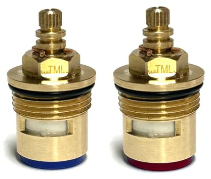 Viktorianische Plumbing Victoria Badewannenarmatur-Kartuschen, Vierteldrehung, 20 Verzahnungen, 50 mm Höhe, Pflaume