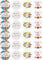 24 x PRECUT Edible Happy Birthday Cupcake Fairy Cake Wafer Decoration Toppers - Available in a range of Designs (Mix)