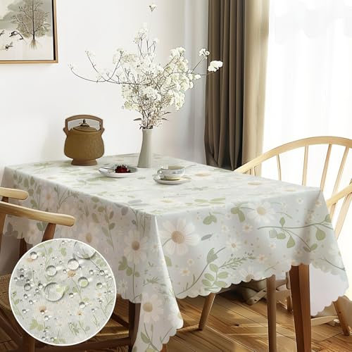 Snowify Tischdecke Abwaschbare Rechteckig 110x140 cm,Gartentischdecke Eckig Wetterfest Outdoor Tischdecke Polyester Garten Tischdecken für Draußen Küche Esstisch Abendessen Couchtische Partys