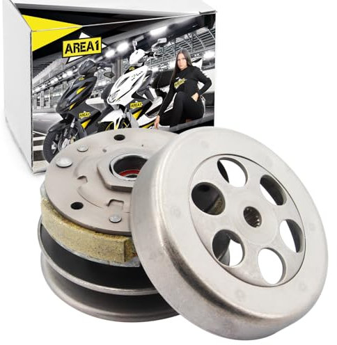 Area1 Ersatz Wandlereinheit mit Kupplung (110mm) und Glocke für 50ccm 2-Takt. Kompatibel mit ATU Explorer Race GT50 Race 2 Speed Iron Hi Spin GE Candy Classic Commodo Cracker Jump K50 Kallio Twister