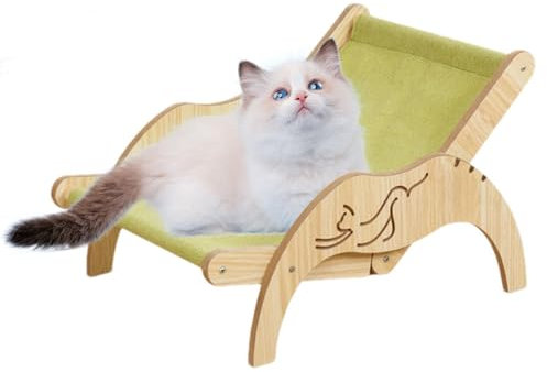 Strandkorb Katze Hängender Strandkorb, 35 x 39 x 29 cm Katze Hängematte, Katze Strandkorb Hängematte, Katzenstuhl Hängematte, 3 Höhenverstellbarer Kratzer, Kleine bis Große Katze Kätzchen Loft Bett