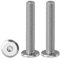 Drenky 20 Stück Schrauben mit Halbrundkopf M5x40mm Flachkopfschrauben Innensechskant Edelstahl A2 V2A Flachkopf-Innensechskantschraube Nirosta Metallschrauben