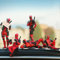 Anime, Actionfigur Auto Deko, Anime Autospiegel Anhänger Rückspiegel Innenraum Spiegel Zubehör Autozubehör, Ornament Gift (5PCS)