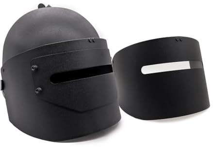 Funwetrike Militärische Taktische Maske, MASKA 1SCH Metall Vollgesichtsmaske, Gesichtsschutzhelm, Taktischer Helm für Cs Paintball Wargame Halloween Cosplay Kostüm Party