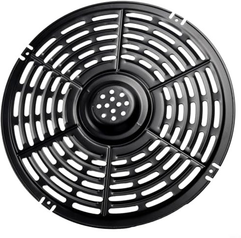 FUANA Griglia di ricambio per friggitrice ad aria, piastra di ricambio per friggitrice ad aria, 20 cm, 22 cm, accessori per friggitrice ad aria antiaderente, vassoio di ricambio per griglia (22 cm)