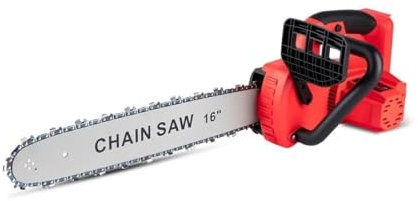 7980W Brushless 16 Inch Electric Chainsaw Cordless Battery Saw Woodworking Cutting Power Tool Machine Fit for Makita Battery(2 Battery)