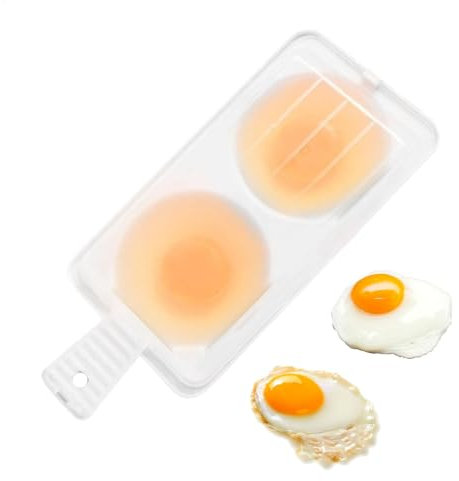 Mikrowellen-Eier-Jäger – Schnellkochter für Eier, Mikrowellen-Jäger, 2 Eier für Mikrowelle, Mikrowelleneier mit Dampfform