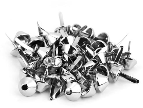 Spike di testa di chiodo stile Punk per decorazione artigianale in pelle, 50 pezzi (15 mm)