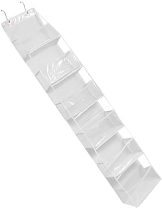 TEMOOUES Multipurpose Over Door Bag Organiser Space Saving Handbag Holder Storage Container For Accessories Wall Mounted Bag Hanger