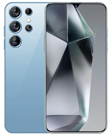 S24Ultra 6.8-inch FHD+smartphone, Snapdragon 8th generation 3108MP+72MP camera, 4500mAh battery, 5G dual card, Android 14, unlocked smartphone (titanium,256)