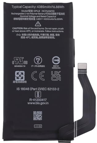 OnlyTech - Batteria di ricambio premium per Samsung Google Pixel 7A - 4385mAh - Qualità identica al modello GP5JE