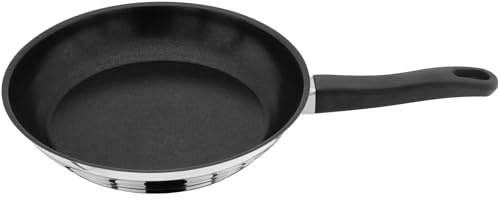 Judge Essentials HX132 Large Non-Stick Frying Pan, 30cm, Stainless Steel, Induction Ready, Dishwasher Safe - 10 Year Guarantee