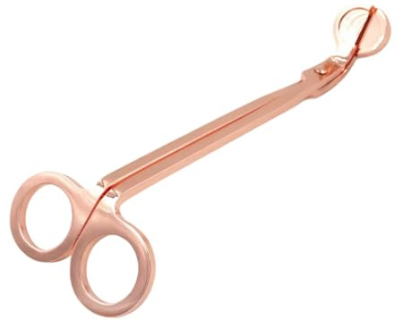 TWISAXC Éteignoir et mèches de bougie : une solution d'extinction efficace. | Mèches d'éteignoir en acier inoxydable finition or rose élégant.