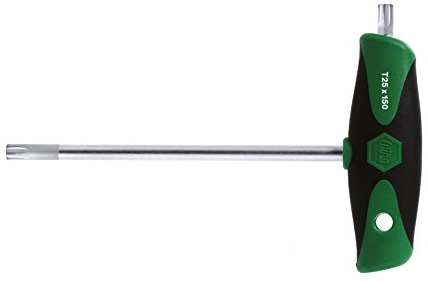 Wiha Stiftschlüssel mit Quergriff ComfortGrip TORX® mattverchromt (26175) T25 x 150 mm