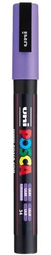 uni-ball 186537 - Marcatore POSCA con punta tonda fine, viola