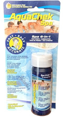 Happy Hot Tubs AquaChek Spa 6-Way Test Strips Chlorine Bromine PH Hardness Total Alkalinity