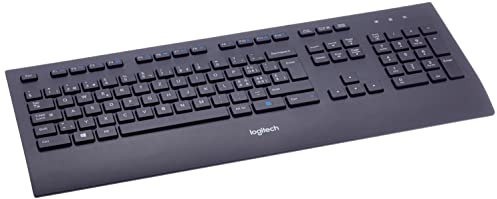 Logitech K280e Pro Wired Business Keyboard, QWERTZ Swiss Layout - Black