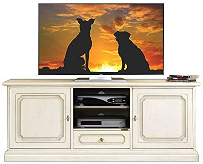 Meuble banc tv classique 150 cm largeur