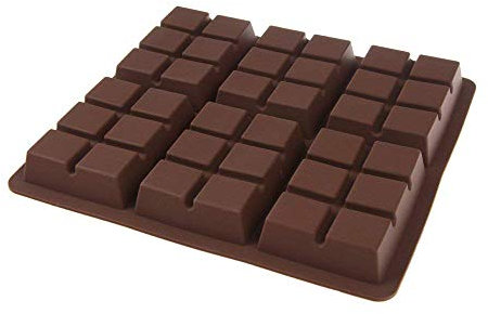 6 cell TOFFEE / FUDGE Chocolate Mould (100g) Professional Silicone Bar Mold Soap
