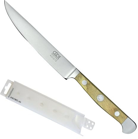 Güde Alpha Olive Steakmesser 12 cm inkl. PRYMO.de® Klingenschutz