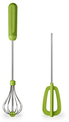 Lékué - Set de batidores exprés, acero inoxidable, 33 x 5.5 x 6 cm, color verde