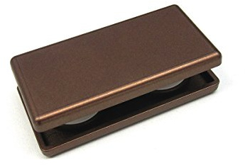 prodecoshop Magnetgriff, Gardinenmagnet, Gardinengriff, Griff für Rollos, Schiebevorhänge und Gardinen, Größe 4 x 8 cm, rost