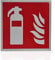 Betriebsausstattung24 Feuerlöscher Schild - Folie langnachleuchtend & selbstklebend - Größe: 15 x 15 cm - Symbol Schild l DIN 67510 Klasse C - Leuchtdichte 150 mcd - Brandschutzschild
