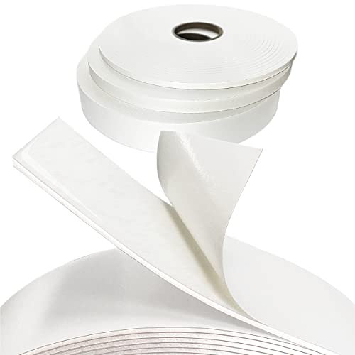 KLEBESHOP24 DOPPELSEITIGES KLEBEBAND | SCHAUMKLEBEBAND, 1 mm Dicke | Breite + Länge wählbar | Starkes Montageband für Innenbereich | Für Holz, Metall, Kunststoff etc. / 50 mm x 66 m