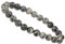 ELEDORO echtes Edelstein Perlen Armband - Natürliche Chakra Power Steine, Stretch Design, 8mm (Black Picasso Jaspis)