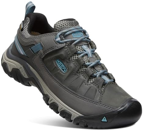 KEEN Womens Targhee 3 Waterproof Hiking Shoe, Magnet Atlantic Blue, 7.5 UK