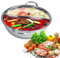 Yuanyang Hot Pot, Hot Pot En Acier Inoxydable Avec Séparateur Marmite à Soupe, Cuisinière à Induction De Séparation De Deux Saveurs Pour Le Poêle à Gaz De Cooktop à Induction électrique(34cm)
