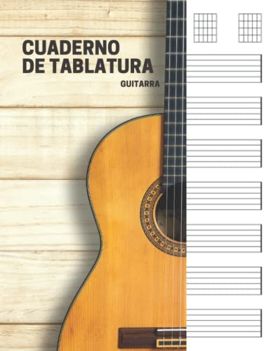 Cuaderno de tablatura guitarra: 7 tabs por página. Ideal para músicos, estudiantes de guitarra, profesores de musica (110 páginas, A4). Libreta, Cuaderno tablaturas, Cuaderno de musica para guitarra.