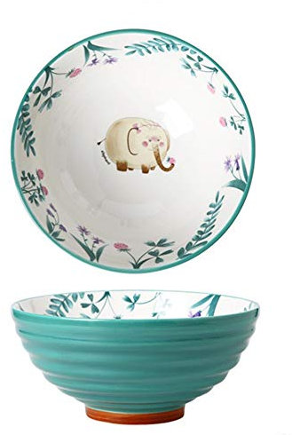 MUXUE Ciotola Ramen in Ceramica Giapponese, Zuppa Creativa con Bacchette, Ciotola Grande Tagliatelle Vintage 900ml, personalità Ramenbowls per Cereali, Pasta, Tagliatelle, Antipasto, ECC. C