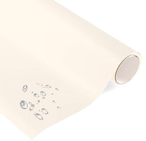 timalo® Premium Möbelfolie selbstklebend uni matt Küchenfolie Klebefolie zum Bekleben von Möbel, Türen PVC Folie Küche Bastefolie Türfolie | Cream-M-500x63cm