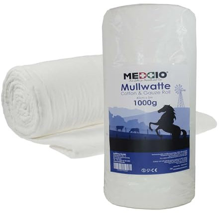 maDDma 1 Mullwatterolle 40cm Verbandwatte Bandagierwatte Polsterwatte Pferd Rind Hund