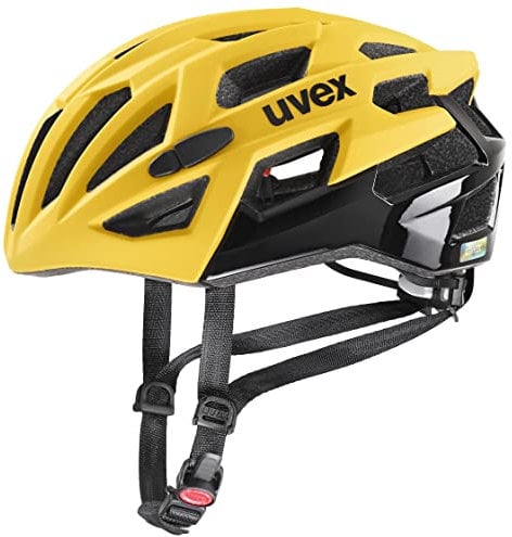 uvex race 7 - sicherer Performance-Helm für Damen und Herren - individuelle Größenanpassung - optimierte Belüftung - sunbee-black matt - 56-61 cm