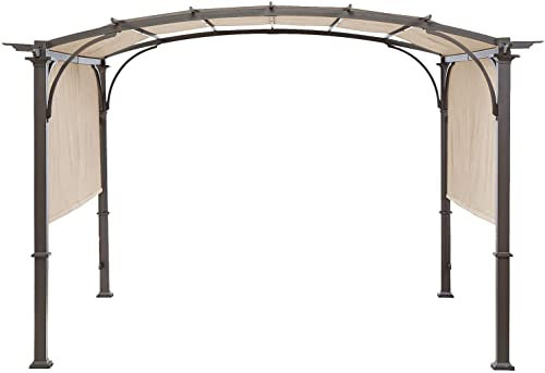 Universal Doubleton Steel Pergola Replacement Cover for Pergola Structures L-PG080PST, 80''x 205'' (Beige)