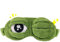 Nette Frosch Schlaf Augenmaske Grün Cartoon，3D Frosch Augenklappe Augenmaske, Schlaf lustige Kreative Cartoon Frosch Augenmaske Schlaf Reise Maske