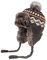 Damen Winter Mütze Strick Fliegermütze Ohrenschützer Trapper mütze Warm Fellmütze (Grau)