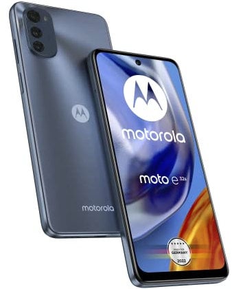 Motorola Moto e32s Smartphone (6,5'-HD+-Display, 16-MP-Kamera, 3/32 GB, 5000 mAh, Android 12), Slate Gray [Exklusiv bei Amazon]
