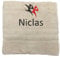 Personalisiertes Handtuch mit Namen Schön gestickter Sport Name Handbadetuch 100% Baumwollhandtuch Sportliche Motive Personalized Custom Towel with Name (100 x 50 cm, Tanz)