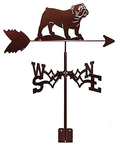 LAUMOE Exquisite Wetterfahne aus Metall mit Anti-Rost-Beschichtung, Wetterfahne aus Edelstahl, Wetterhahn, Richtungsanzeiger, Messwerkzeug für Garten, Terrasse, Hof, Ornament