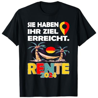 Lustiges Rente Pensionist Pensionierung 2024 Mann & Frau T-Shirt