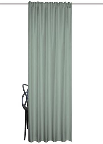 HOME WOHNIDEEN | Thermovorhang ESKAMIO grün | 245 x 135 cm