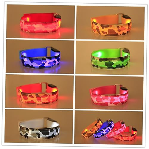 BESPORTBLE 2 STK blinkendes Armband Zubehör für Weihnachtsfeiern leuchtendes Armband laufende Armbänder uhrenarmbänder reflektierende Armbänder Mode leuchtende Armbänder Sport Armbinde Ring