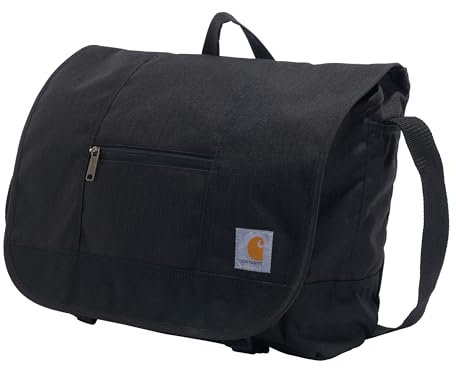 Carhartt Uni, Durable Water-Resistant Work Kuriertasche, Ripstop Messenger Bag (Schwarz)