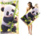Goplnma Personalisiert Panda Strandtuch mit Namen, 3D Personalisierte Mikrofaser Strandtuch Groß 70x140cm Badetuch Cartoon Panda Strandtücher Panda für Strand (60 x 120 cm,1)