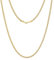 KRKC Herren Halskette, 4mm 14K Gold Vergoldet Edelstahl Panzerkette Cuban Chain, Nickel-frei Dünne Goldkette für Männer Länge 45-66cm(50.8, 4mm-14K Gold Vergoldet)